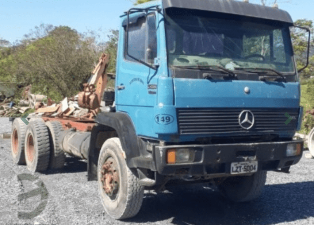 CAMINHÃO MERCEDES BENZ 1992 1993 LEILAO