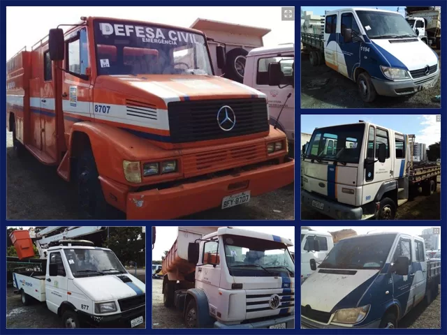 22 Caminhões Mercedes-Benz, Sprinter, Volkswagen, Iveco, Ford Cargo no Leilão de Prefeitura