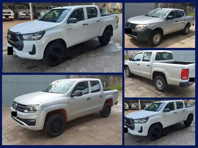 10 Toyota Hilux , Volkswagen Amarok, Nissan Frontier e Mitsubishi L200 no Leilão de Locadora