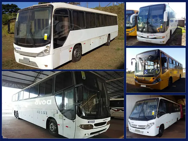 33 Ônibus a partir de 6 mil reais, VW Saveiro e Yamaha YBR no Leilão de Empresa de Turismo