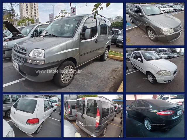 84 Fiat Doblo, 35 Fiat Palio, 22 Chevrolet Astra e 4 Ford Fusion no Leilão do Tribunal de Justiça de SP