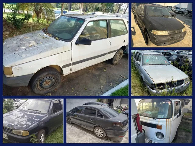 Fiat Uno e Palio, Volkswagen Kombi e Gol no Leilão de Combate ao Tráfico de Drogas