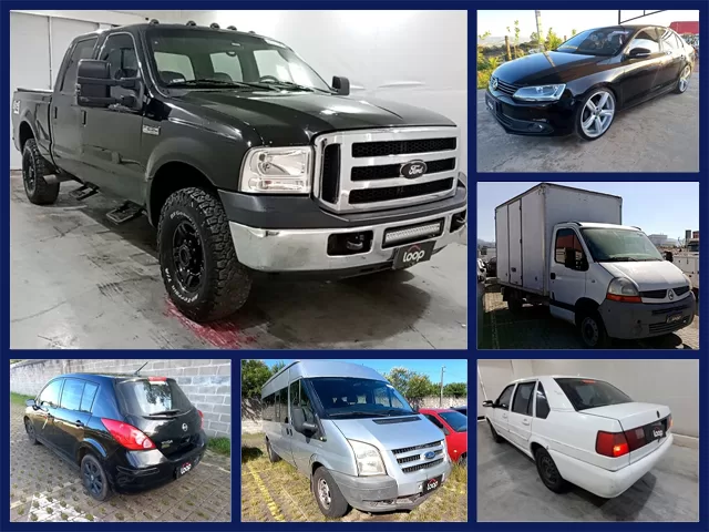 Ford F250, Volkswagen Jetta, Santana, Evoque, Motos e Caminhões no Leilão de Banco