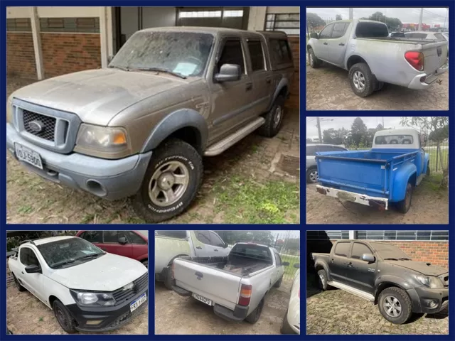 L200 Triton a partir de 6 mil reais, Toyota Hilux, Ford Ranger, Fiat Strada no Leilão da Receita Federal