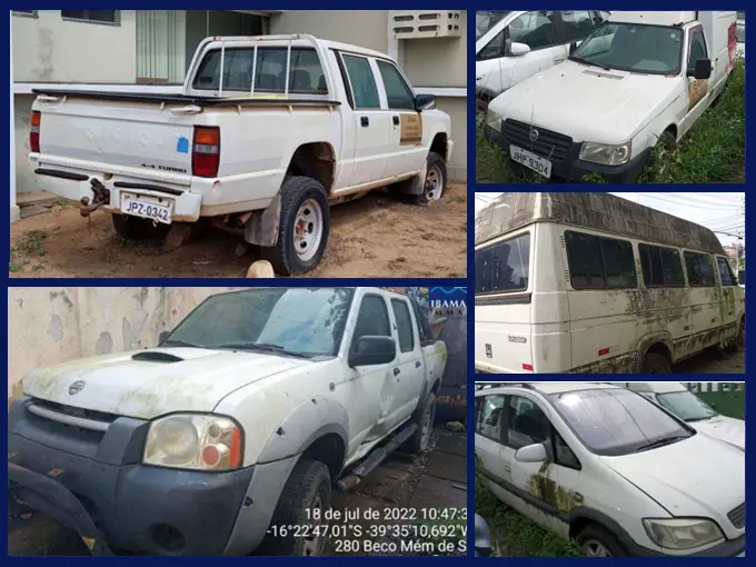 Leilão do Ibama tem Caminhonetes 4x4 Diesel, Picapes, Van e Carro Popular a partir de 600 Reais