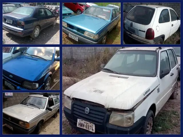 Chevette, Escort Hobby, Corsa Wind e VW Parati a partir de 300 Reais no Leilão da PRF