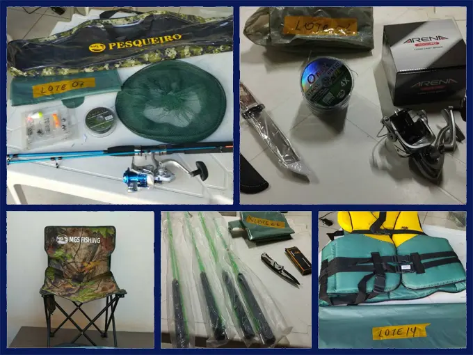 Leilão tem vários equipamentos de Pesca a partir de 100 Reais