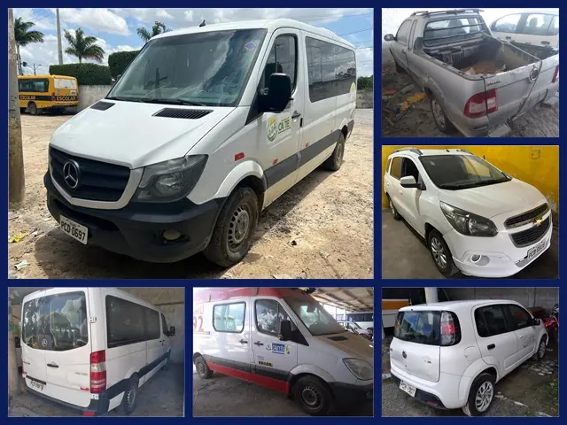 Mercedes-Benz Sprinter, Fiat Strada, Chevrolet Spin, Honda Bros e Outros veículos no Leilão de Prefeitura