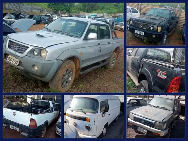 Toyota Hilux a partir de 800 Reais, Volkswagen Kombi Furgão, Fiat Strada, Doblo a partir de Mil Reais, no Leilão da PRF