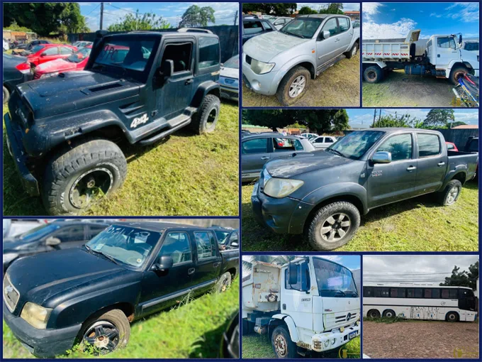 Toyota Hilux a partir de 6 Mil Reais, Troller T4, L200 Triton, Caminhões e Ônibus no Leilão do Ministério da Justiça