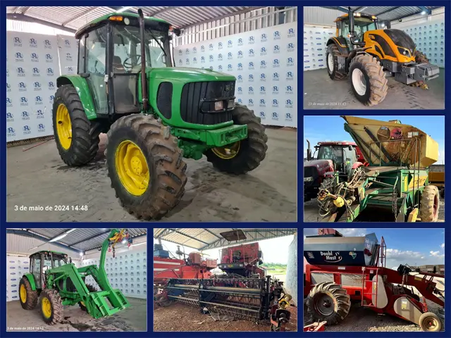 Tratores John Deere a Partir de 16 mil Reais, Valtra e Equipamentos Agrícolas no Leilão do Agronegócio