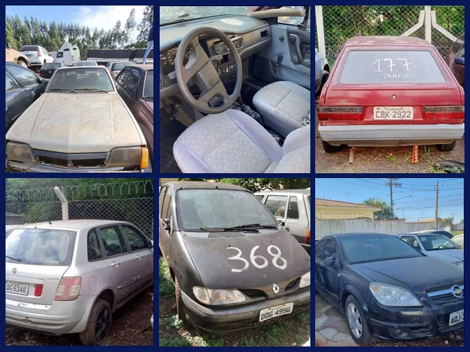 Volkswagen Santana, Gol, Chevrolet Monza e Vectra a partir de 300 Reais no Leilão da Polícia Civil