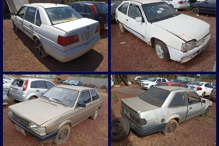 Volkswagen Santana, Chevette, Escort Hobby, Ford Pampa, Del Rey a partir de 150 Reais no Leilão do Detran