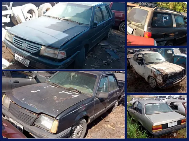 Volkswagen Santana, Monza, Caravan, Astra GLS, Escort a partir de 100 no Leilão da PRF