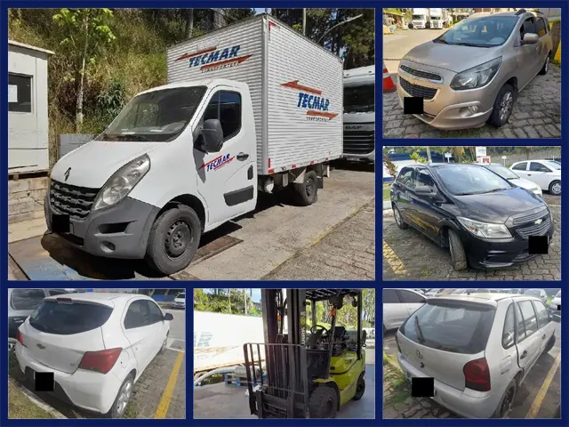 4 Ford Fiesta a partir de 10 mil, Renault Master, Chevrolet Spin e Onix no Leilão de Transportadora