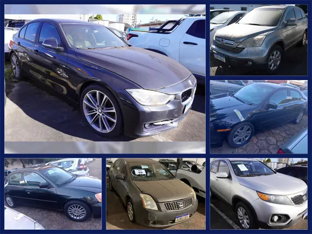 BMW 230I, Fusion, Civic e SUVs de Luxo no Leilão de veículos apreendidos da Receita Federal