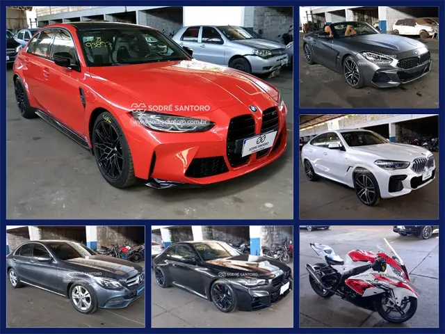 BMW X6, Z4, M2, M3 Copetition e S100RR no Leilão de Carros de Luxo do PCC