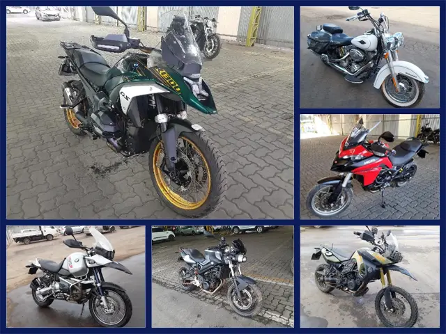 BMW R1300 GS, F8500 GS, Harley Davidson, Honda PCX e Outras Motos no Leilão da Enchente do Rio Grande do Sul