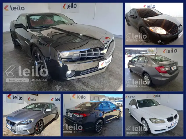 Camaro e Eclipse V6, BMW 320 e X1, Corolla GRS, Evoque e outros veículos de luxo em até 60x no leilão de Banco