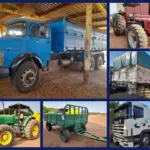 Caminhão Mercedes-Benz a partir de 35 mil, Tratores e Implementos Agrícolas no Leilão de Fazenda do Agronegócio