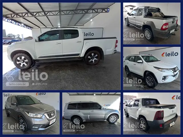 Chevrolet S10, Toyota Hilux, Fiat Strada e outras Caminhonetes, Picapes e SUVs no Leilão de Financeira