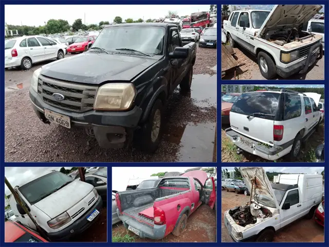 Chevrolet A20, Ford Ranger, Courier, Fiorino Furgão a partir de 850 Reais no Leilão do Detran