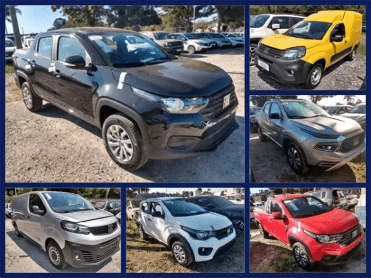 Fiat Strada, 7 Toro, 5 Fiorino Furgão e Outros Veículos Zero KM no Leilão