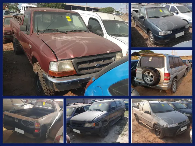 Ford Ranger, Fiat Strada, VW Saveiro, Picapes e SUVs no Leilão do DER