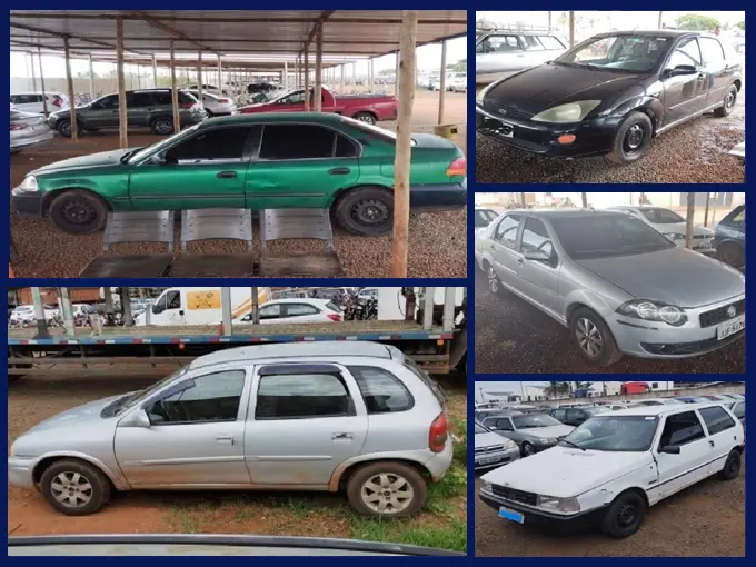 Honda Civic, Ford Focus, Fiat Siena e outros veículos a partir de 1 mil no Leilão do Detran