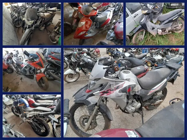 Honda Falcon, XRE, CBR 450 SR, Biz e outras motos no Leilão do Detran