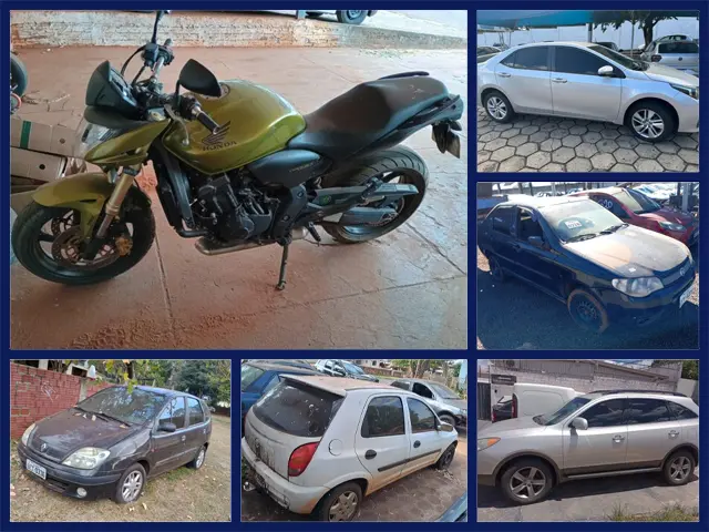 Hornet, Corolla, Volkswagen Fusca e outros veículos no leilão da Polícia Civil