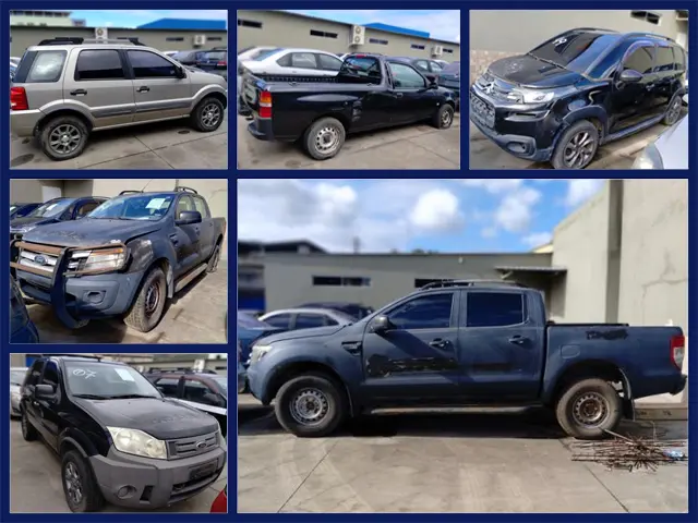 Leilão de Viaturas da Polícia Civil tem Ford Ranger, Ecosport, Courier e Citroen Aircross a partir de 10 mil