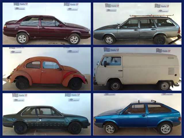 Leilão do Detran tem Clássicos dos Anos 80 e 90 como Fusca, Parati, Santana, Monza, Kadett e Chevette a partir de 1 mil