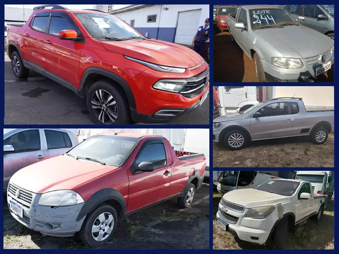 Leilão da Receita Federal tem Fiat Toro, Strada, Chevrolet S10, Montana e Saveiro