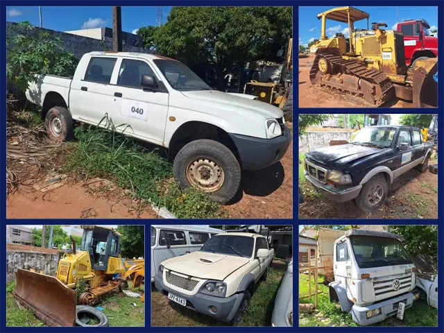 Leilão de Prefeitura tem Ford Ranger, Mitsubishi L200, Caminhões e Tratores