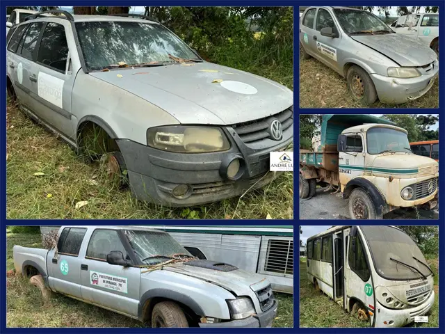 Parati Surf, Chevrolet S10, Trator, Van e Outros Veículos no Leilão de Prefeitura