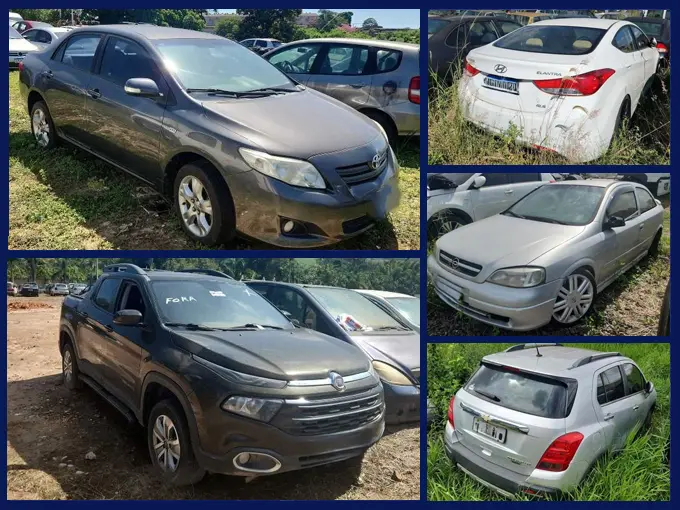 Toyota Corolla, Fiat Toro, Hyundai Elantra, Veloster, Golf, Audi A3 no Leilão de Combate ao Tráfico de Drogas