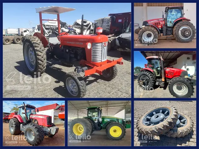 Trator Massey Ferguson, John Deere, Case Puma, Farmal a partir de 17 mil Reais no Leilão do Agronegócio