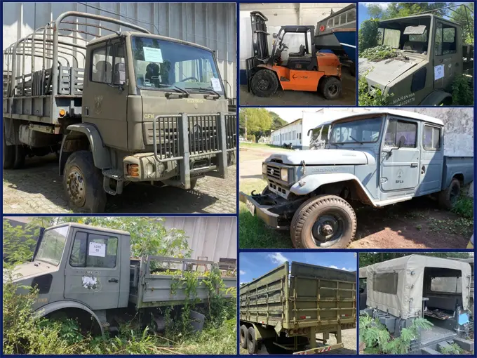 Toyota Bandeirante, Land Rover Defender, Caminhão Unimog 4x4 Traçado no Leilão da Marinha