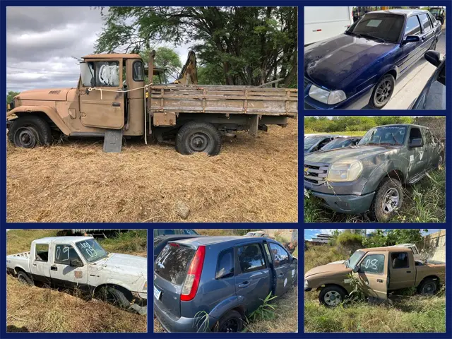 Toyota Bandeirante, Volkswagen Santana, Ford Ranger no Leilão do Exército