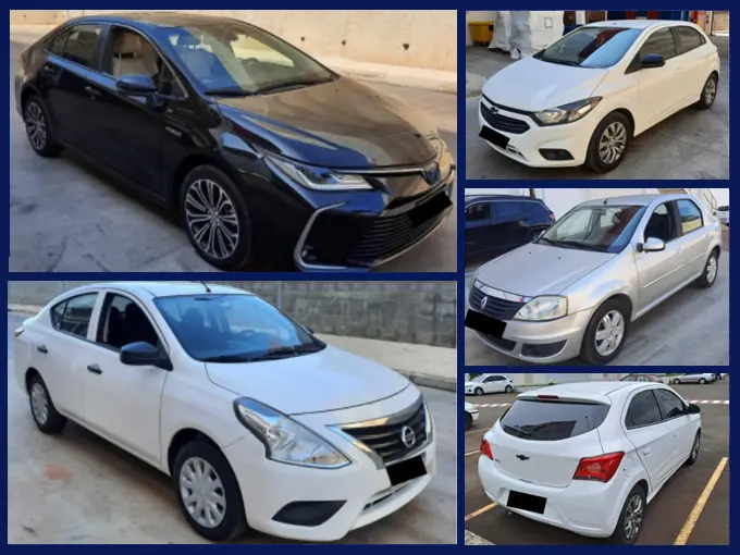 Toyota Corolla, Chevrolet Onix, Nissan Versa seminovos no leilão de Frota