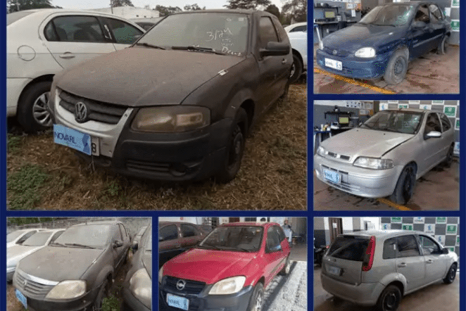 Volkswagen Gol a partir de 2 mil, GM Celta, Corsa, Fiat Palio e muitos outros no Leilão da SEMOB