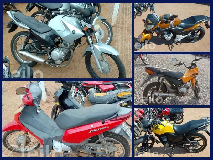 Yamaha Factor, Fazer, Honda Biz, Pop, Titan, Fan e outras motos a partir de 500 reais no Leilão de Prefeitura