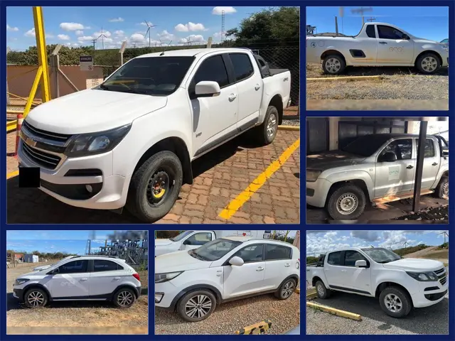 9 Caminhonetes Chevrolet S10, Montana, Volkswagen Amarok e outros Veículos no Leilão de Frota da ENEL