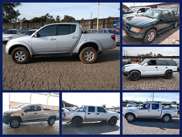 Caminhonetes Chevrolet S10 a partir de 10 mil, Mitsubishi L200, Ford Ranger, Picapes e mais de 200 Veículos no Leilão de Banco