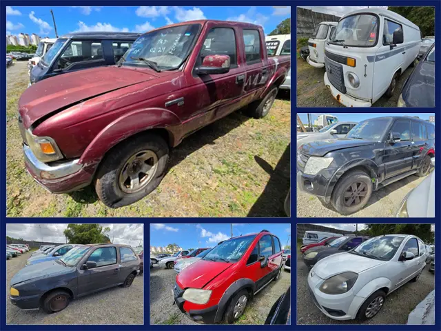 Ford Ranger a partir de R$ 4 mil, Volkswagen Kombi R$ 600 reais, Pajero, Ka, Gol e outros veículos no leilão da Transalvador