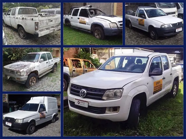 Toyota Hilux a partir de 1 mil, Chevrolet D20 por 200 reais, VW Amarok, GM S10, Fiat Fiorino e outros veículos no Leilão de Universidade