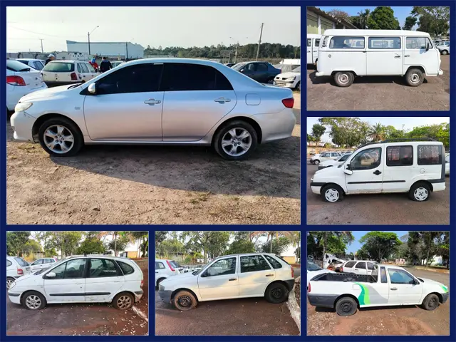 4 Kombis, 5 Fiat Doblo, 6 VW Saveiro, 9 Fiat Palio Weekend, 12 Renault Scenic no Leilão de Frota do Governo