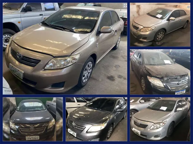 7 Toyota Corolla a partir de 4 mil Reais no leilão de viaturas da Polícia Federal