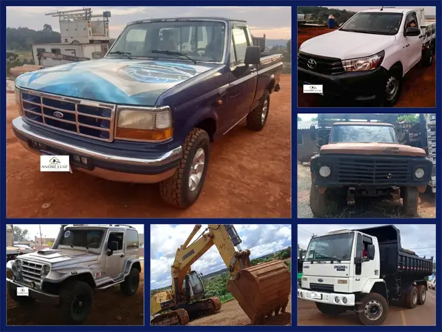 Ford F1000, Hilux, Troller, Caminhões e outros veículos no leilão de corporativo